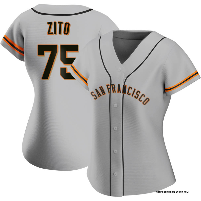 Barry Zito Women's San Francisco Giants Road Jersey Gray Replica