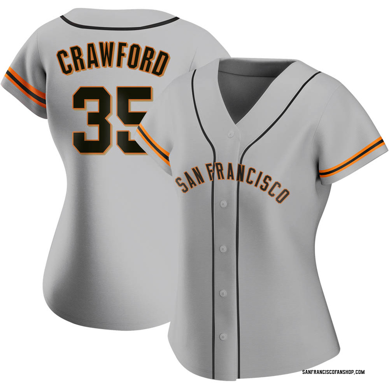 Brandon Crawford Women's San Francisco Giants Road Jersey - Gray Authentic