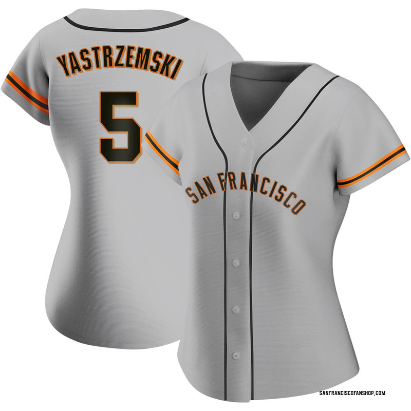 2021 Game Used Road Jersey worn by #5 Mike Yastrzemski on 7/16