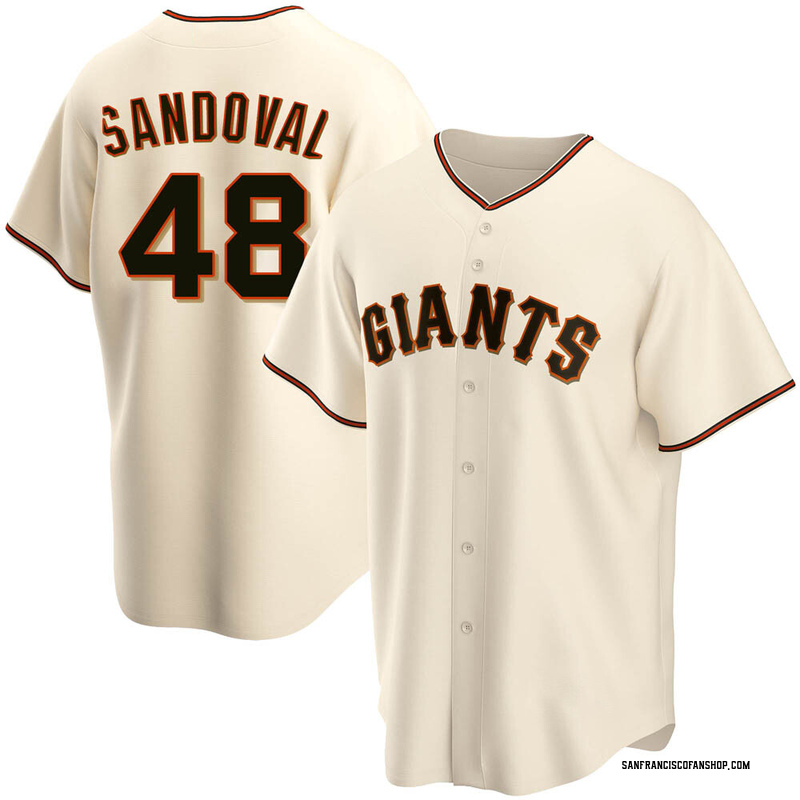Pablo Sandoval Men's San Francisco Giants Home Jersey - Cream Replica
