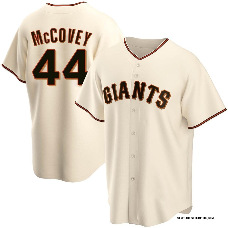 Willie McCovey Men's San Francisco Giants Home Jersey - Cream Replica