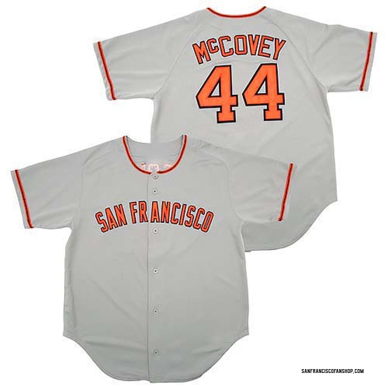 Willie McCovey Men's San Francisco Giants Throwback Jersey - Grey Authentic